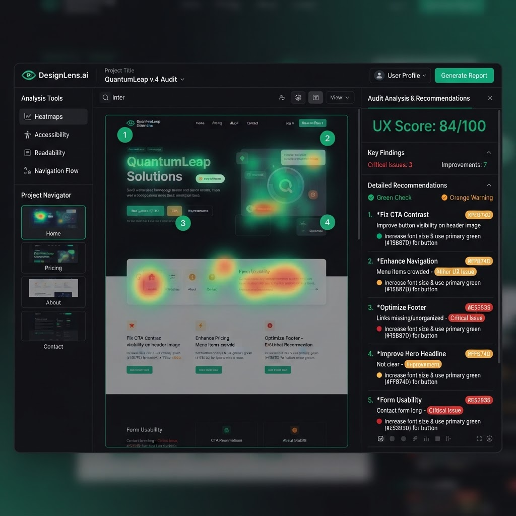 DesignLens product interface