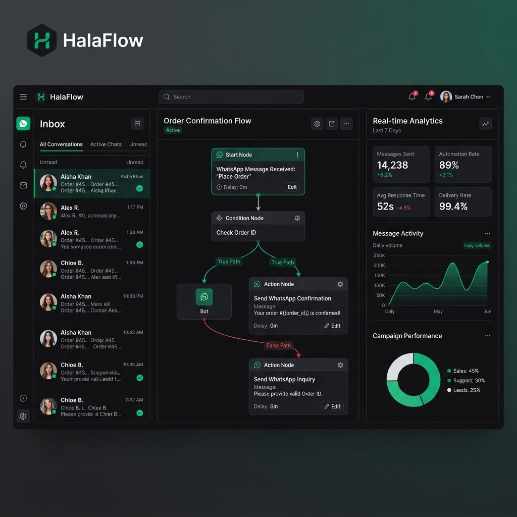 HalaFlow product interface